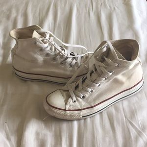 Converse high tops - American white